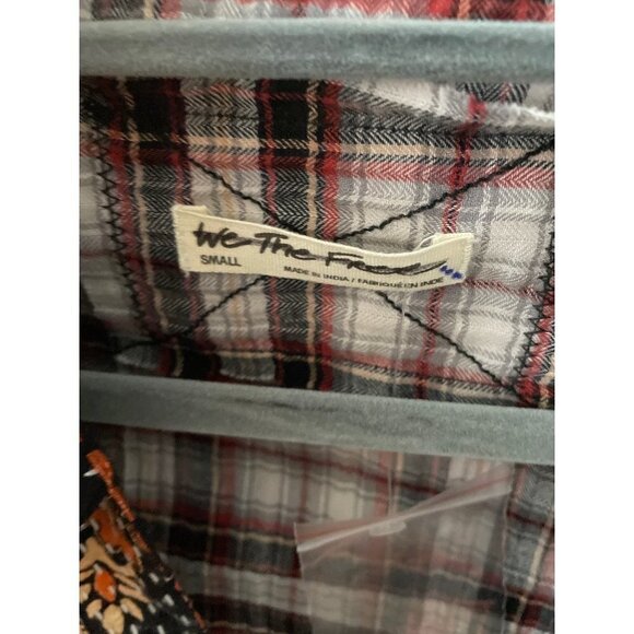 Free People Multicolor Plaid Button Down Shirt - Picture 6 of 7